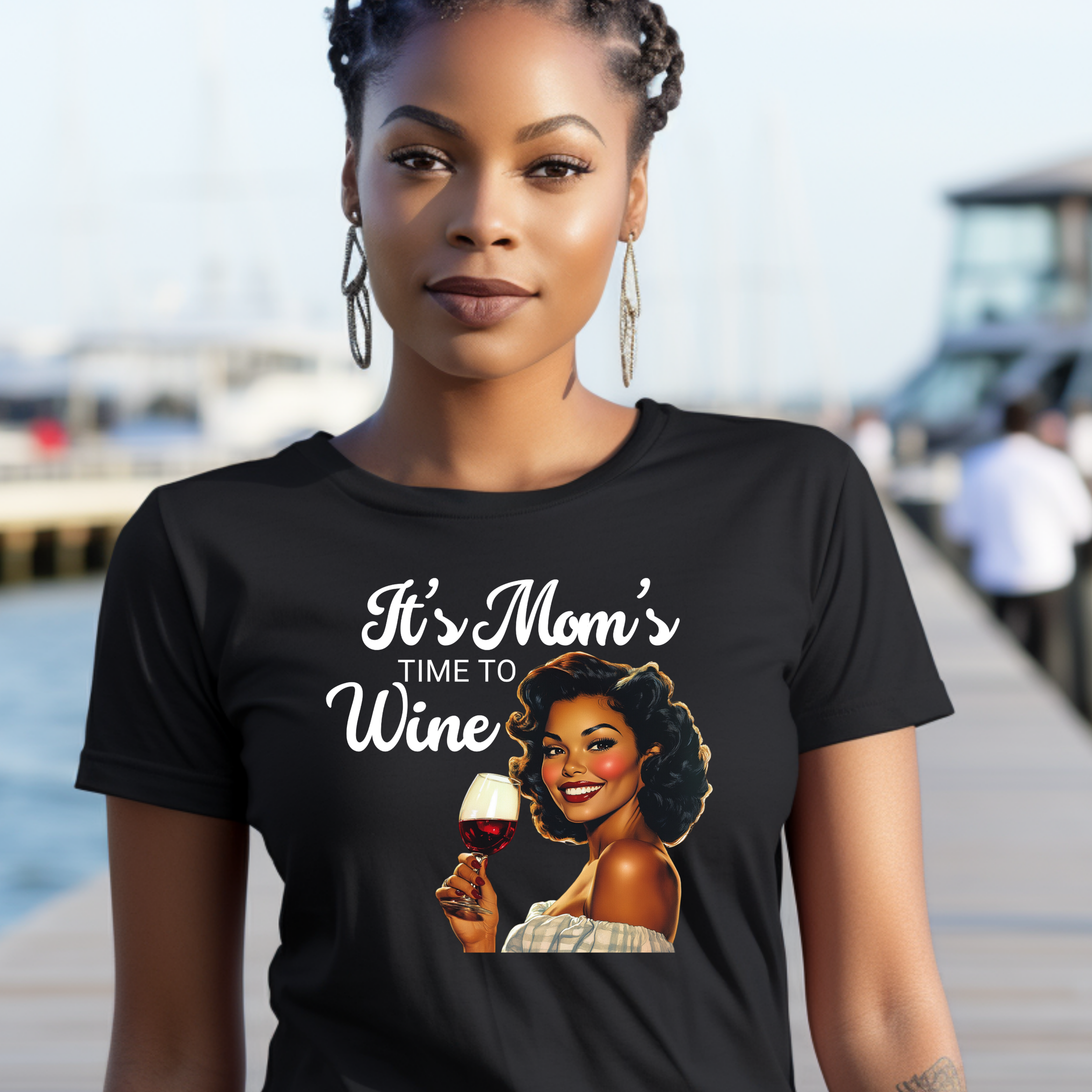 It's Mom's Time to Wine Unisex T-Shirt